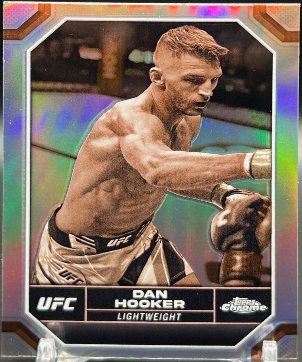 Dan Hooker 2024 Topps Chrome UFC Base #54 Sepia Refractor