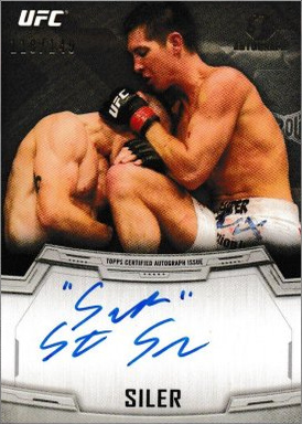 Steven Siler 2014 Topps UFC Knockout Autographs #KA-SS Mat Stock