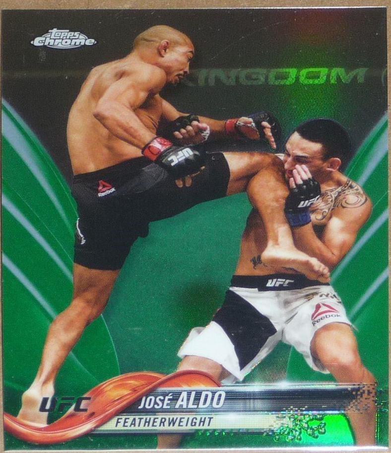 José Aldo 2018 Topps Chrome UFC Base #16 Green