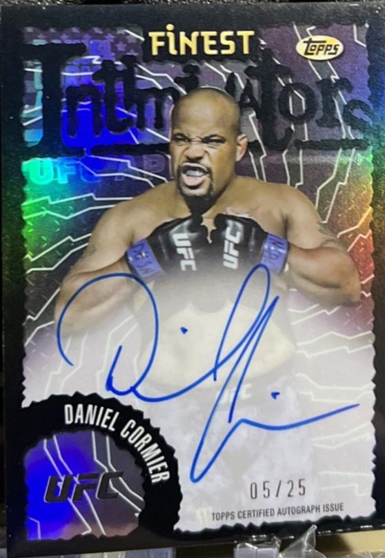 Daniel Cormier 2024 Topps Finest UFC Intimidators Autographs #IA-FCR Black Refractor