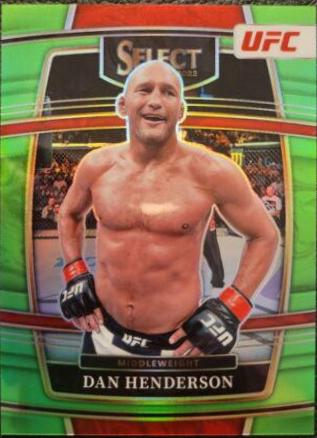 Dan Henderson 2022 Panini Select UFC Concourse #32 Neon Green