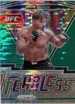 Stipe Miocic 2022 Panini Prizm UFC Fearless #8 Green Pulsar