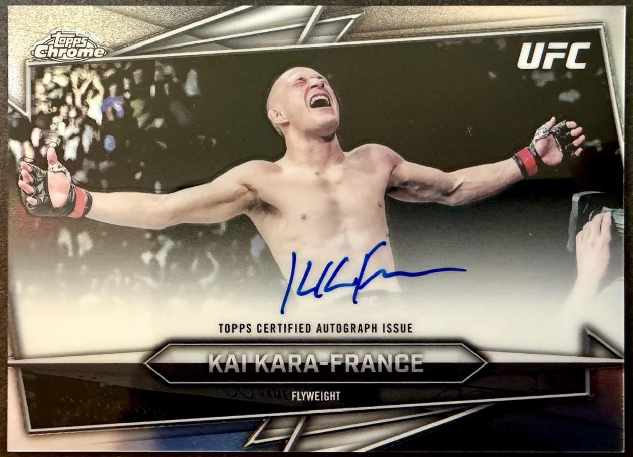 Kai Kara-France 2026 Topps Chrome UFC Base Autographs #BAV-KK Refractor
