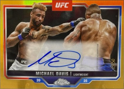 Mike Davis 2025 Topps Chrome UFC Chrome Veteran Autographs #CVA-MD Superfractor