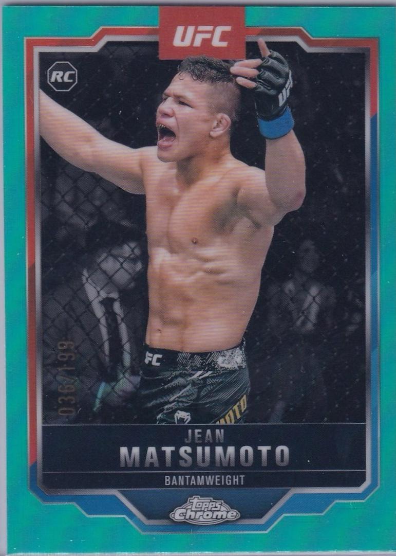 Jean Matsumoto 2025 Topps Chrome UFC Base #52 Aqua Refractor