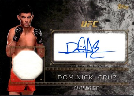 Dominick Cruz 2016 Topps UFC Top of the Class Top of the Class Autograph Relic #TCAR-DCR Gold