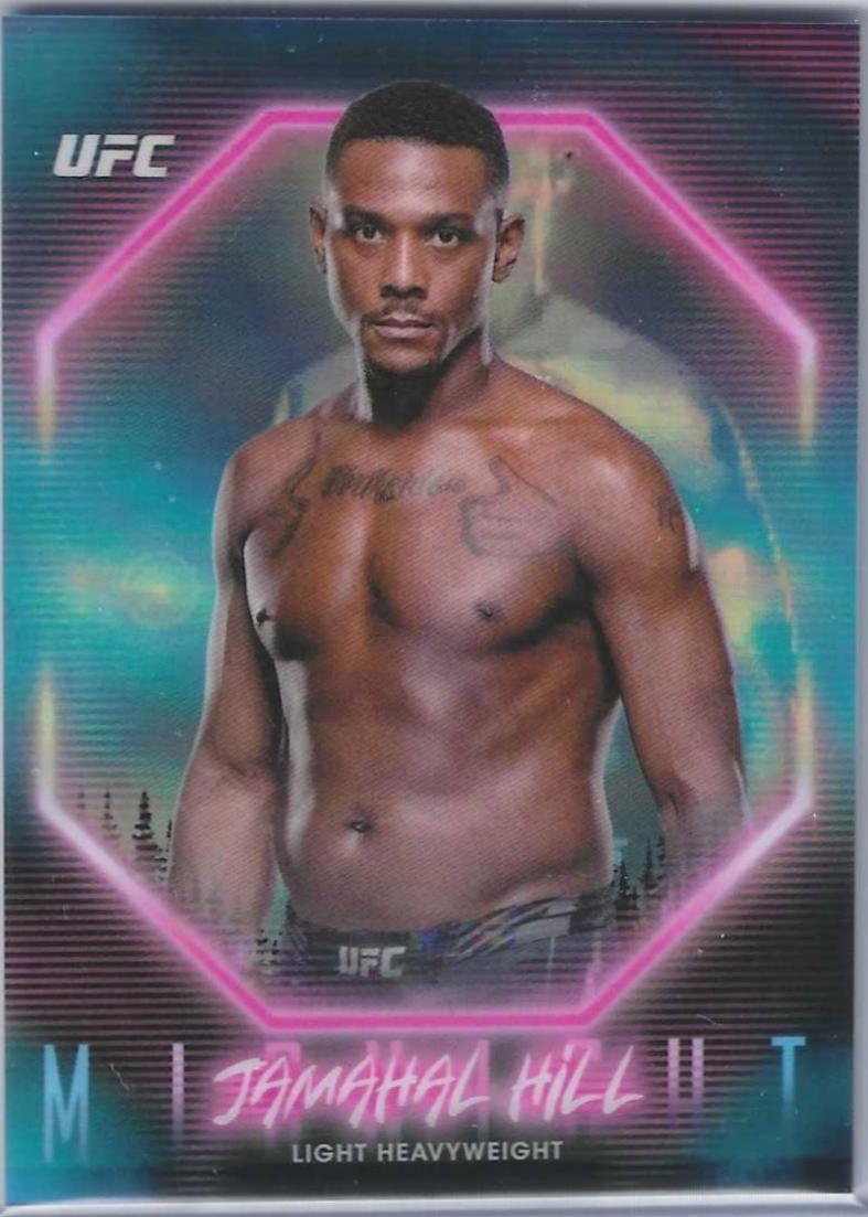 Jamahal Hill 2025 Topps Midnight UFC Base #59 Black Light
