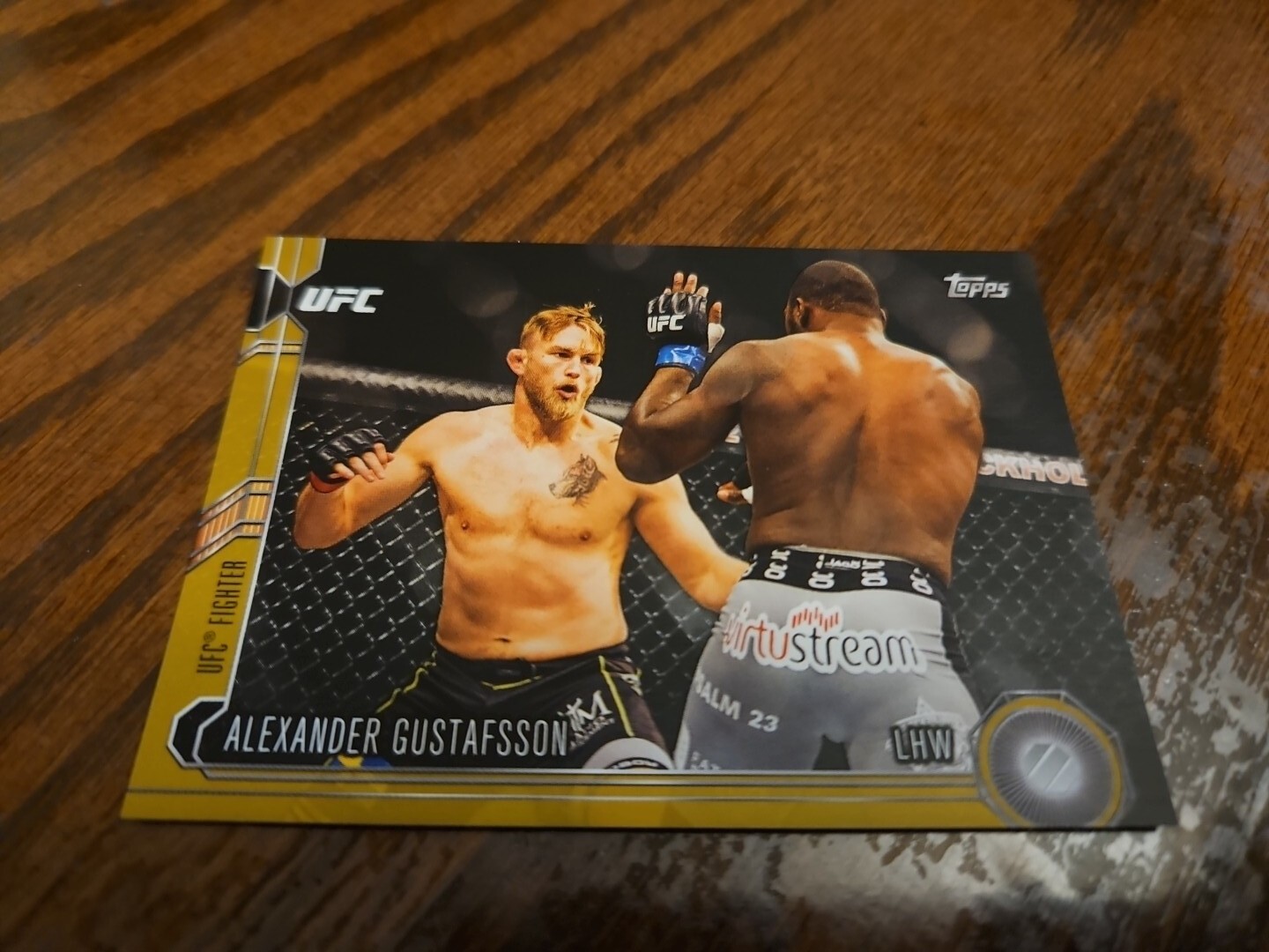 Alexander Gustafsson 2015 Topps UFC Chronicles Base #91 Gold
