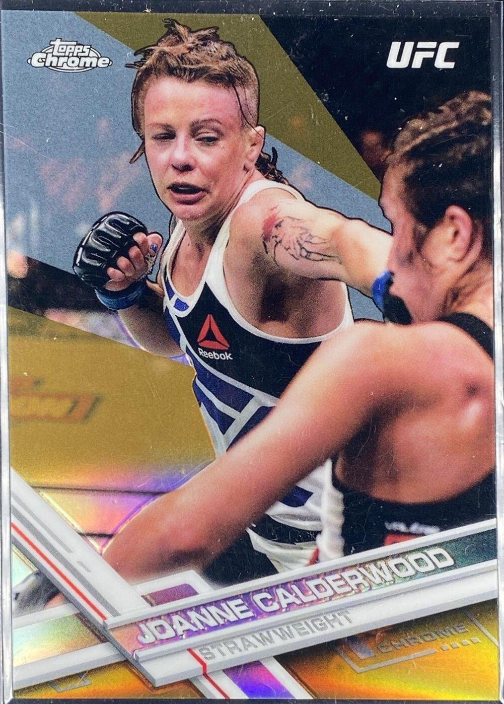 Joanne Wood 2017 Topps Chrome UFC Base #60 Gold