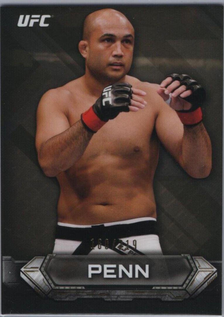 BJ Penn 2014 Topps UFC Knockout Base #92 Gold