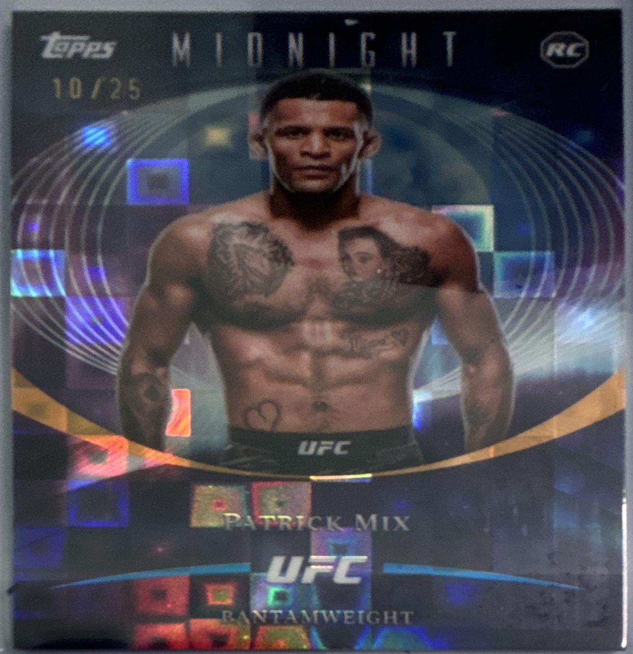 Patrick Mix 2026 Topps Midnight UFC Base #74 Moon Beam