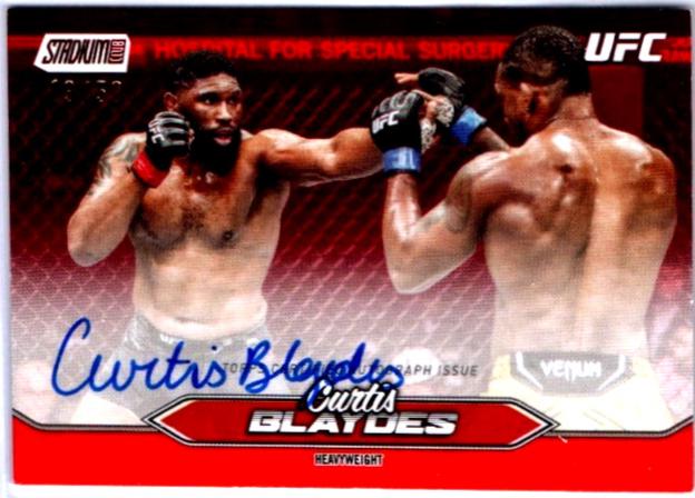 Curtis Blaydes 2025 Topps Stadium Club UFC Base Autographs #BCA-CBS Red