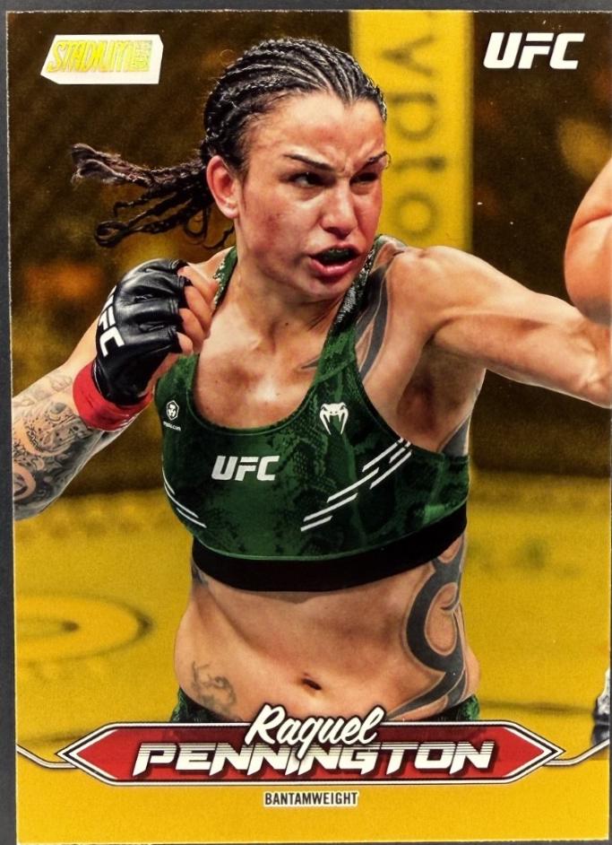 Raquel Pennington 2025 Topps Stadium Club UFC Base #176 Gold