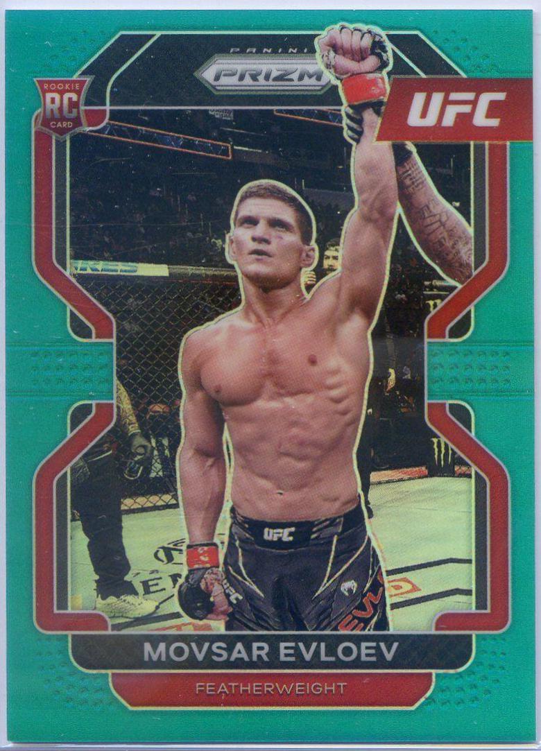 Movsar Evloev 2022 Panini Prizm UFC Base #130 Teal
