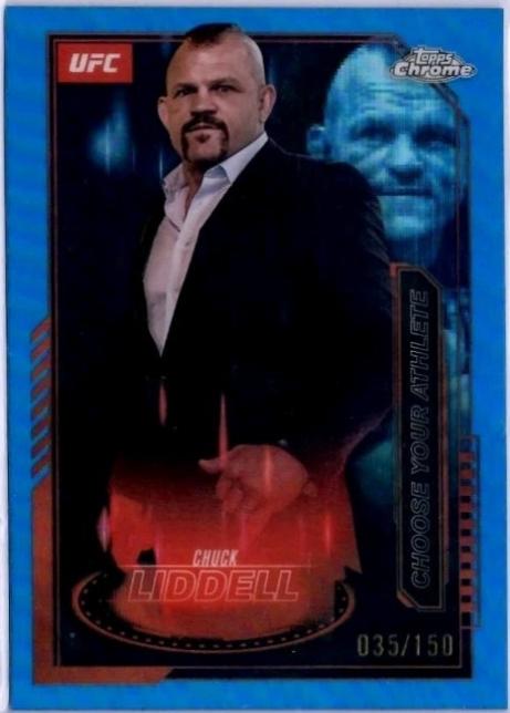 Chuck Liddell 2025 Topps Chrome UFC Mission Control #MCL-5 Blue Refractor