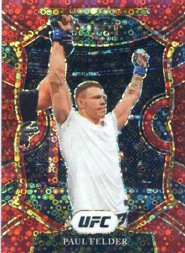 Paul Felder 2021 Panini Select UFC Concourse #59 Red Disco