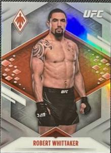 Robert Whittaker 2022 Panini Chronicles UFC Base Phoenix #322 Gold Vinyl