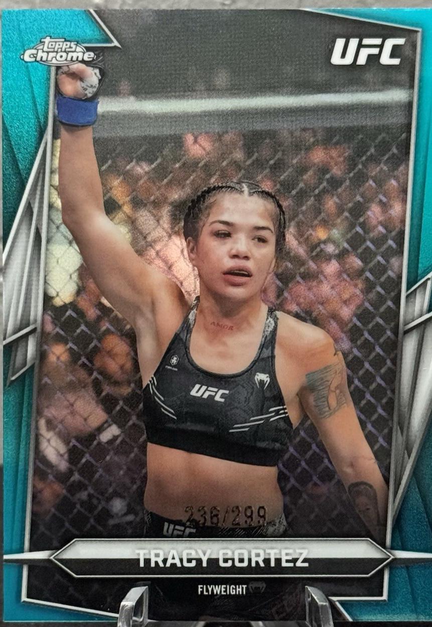Tracy Cortez 2026 Topps Chrome UFC Base #58 Teal Refractor