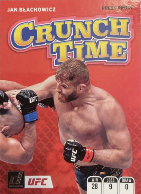 Jan Błachowicz 2022 Panini Donruss UFC Crunch Time #14 Press Proof