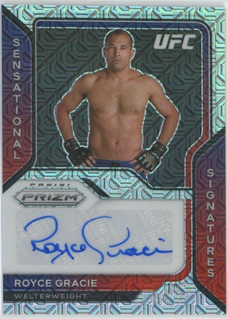Royce Gracie 2021 Panini Prizm UFC Sensational Signatures #14 Mojo