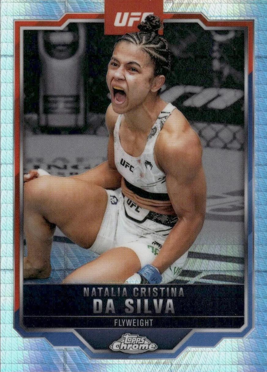 Natalia Silva 2025 Topps Chrome UFC Base #82 Prism Refractor