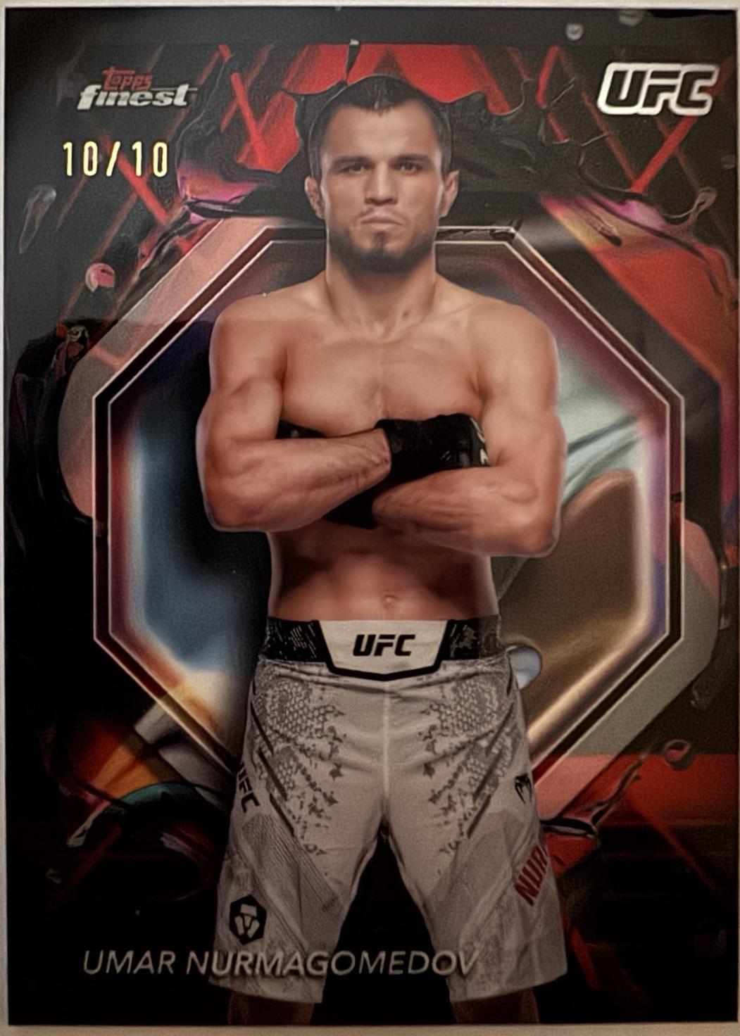 Umar Nurmagomedov 2024 Topps Finest UFC Base Rare #268 Red Black Vapor Refractor