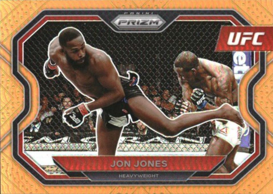 Jon Jones 2021 Panini Prizm UFC Base #101 Orange