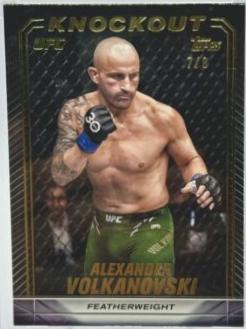 Alexander Volkanovski 2024 Topps Knockout UFC Base #47 Gold