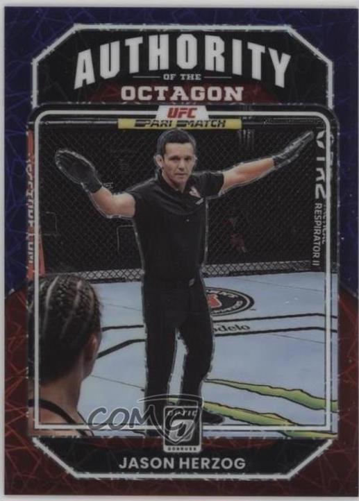 Jason Herzog 2023 Panini Donruss Optic UFC Base #150 Purple Velocity