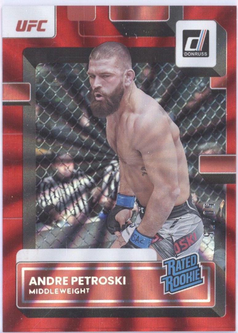 Andre Petroski 2023 Panini Donruss UFC Base #201 Red Laser