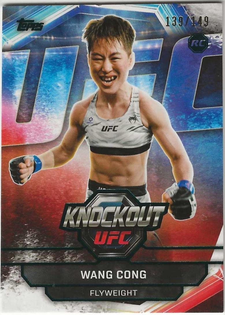 Wang Cong 2026 Topps Knockout UFC Base #64 Teal