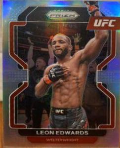 Leon Edwards 2022 Panini Prizm UFC Base #108 Silver