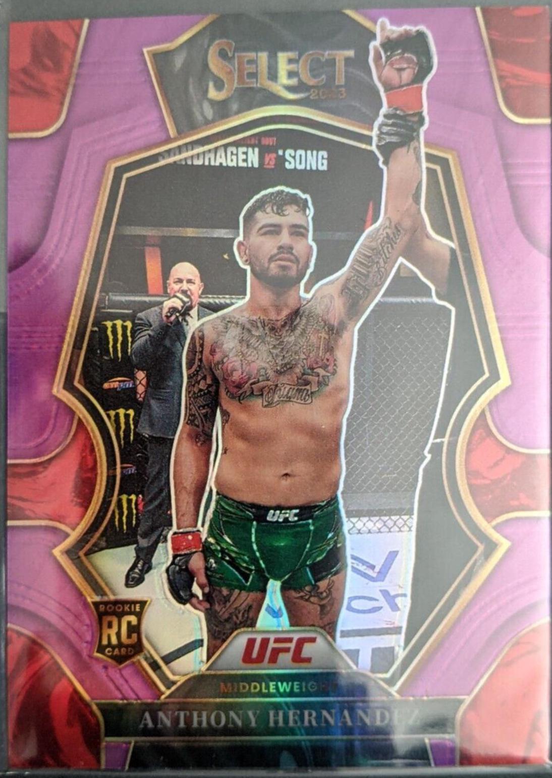 Anthony Hernandez 2023 Panini Select UFC Premier Level #168 Purple