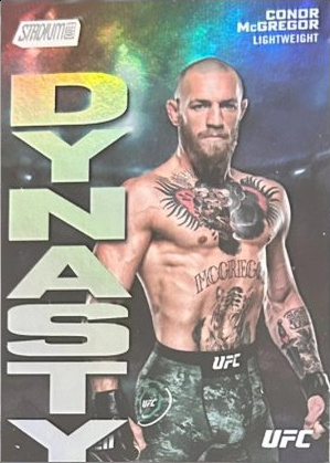 Conor McGregor 2025 Topps Stadium Club UFC Dynasty and Destiny #DD-13 Gold Rainbow
