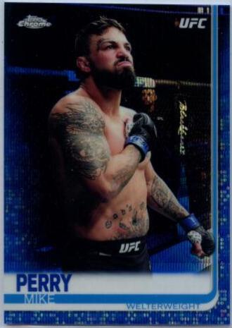 Mike Perry 2019 Topps Chrome UFC Base #85 Blue Wave