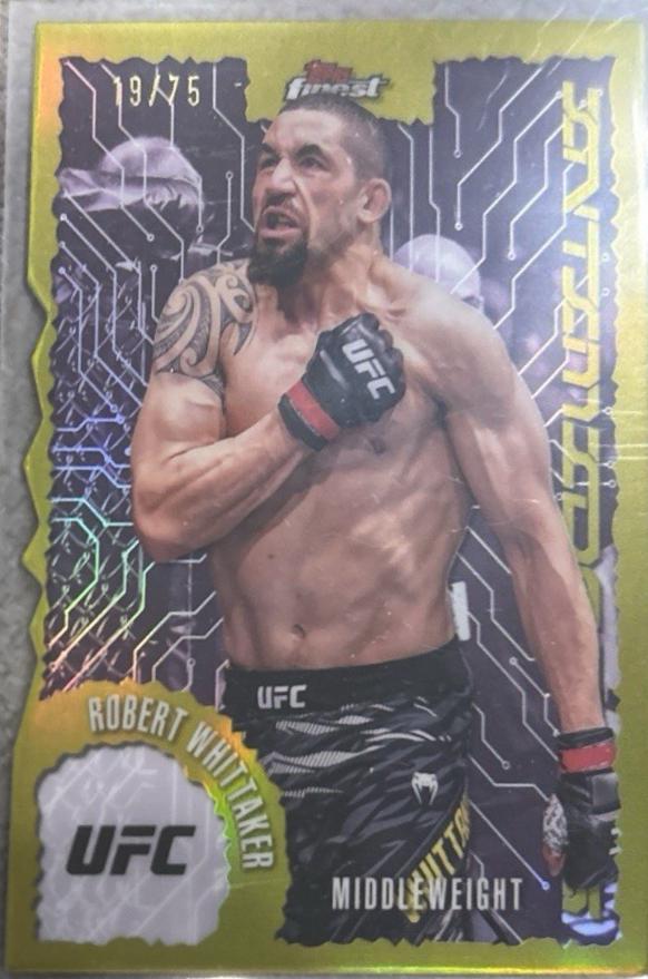 Robert Whittaker 2025 Topps Finest UFC Intimidators #IT-30 Die-Cut Refractor