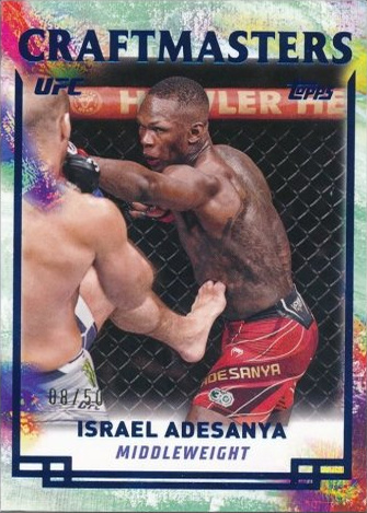 Israel Adesanya 2024 Topps Knockout UFC Craftmasters #CRM-18 Black