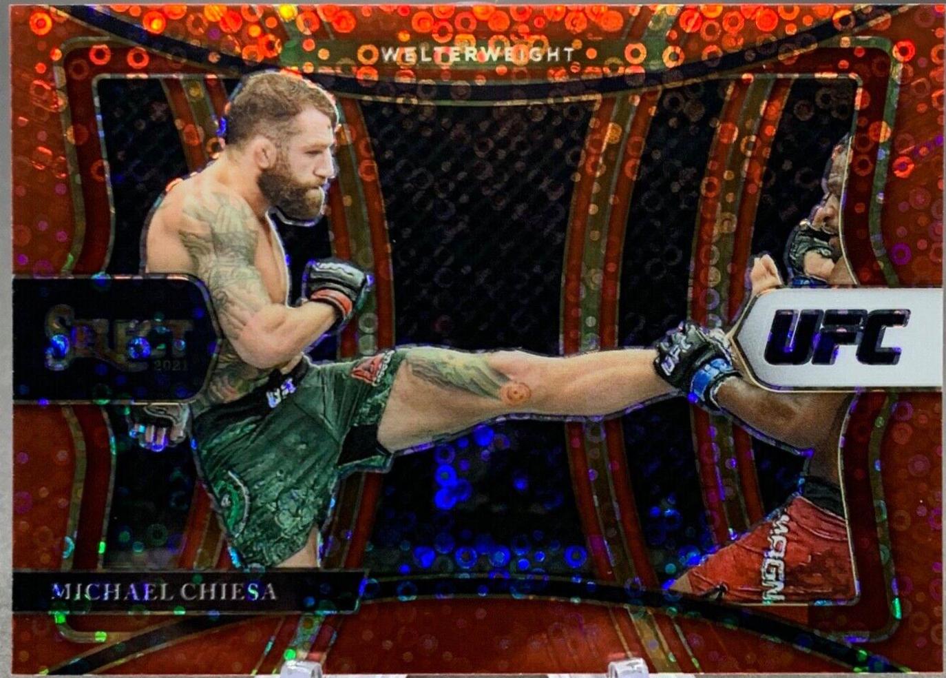 Michael Chiesa 2021 Panini Select UFC Premier Level #185 Red Disco