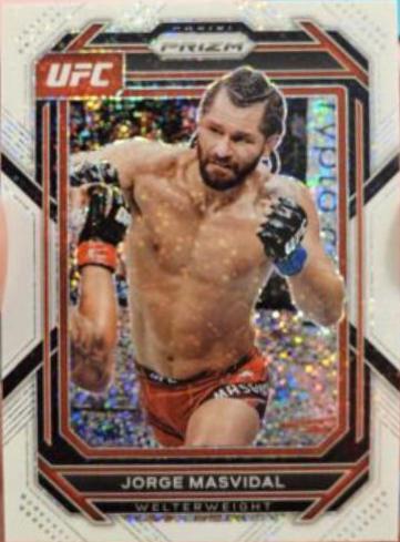 Jorge Masvidal 2023 Panini Prizm UFC Base #189 White Sparkle
