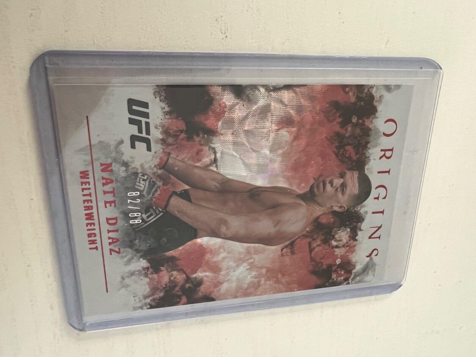 Nate Diaz 2021 Panini Chronicles UFC Base Origins #37 Blue