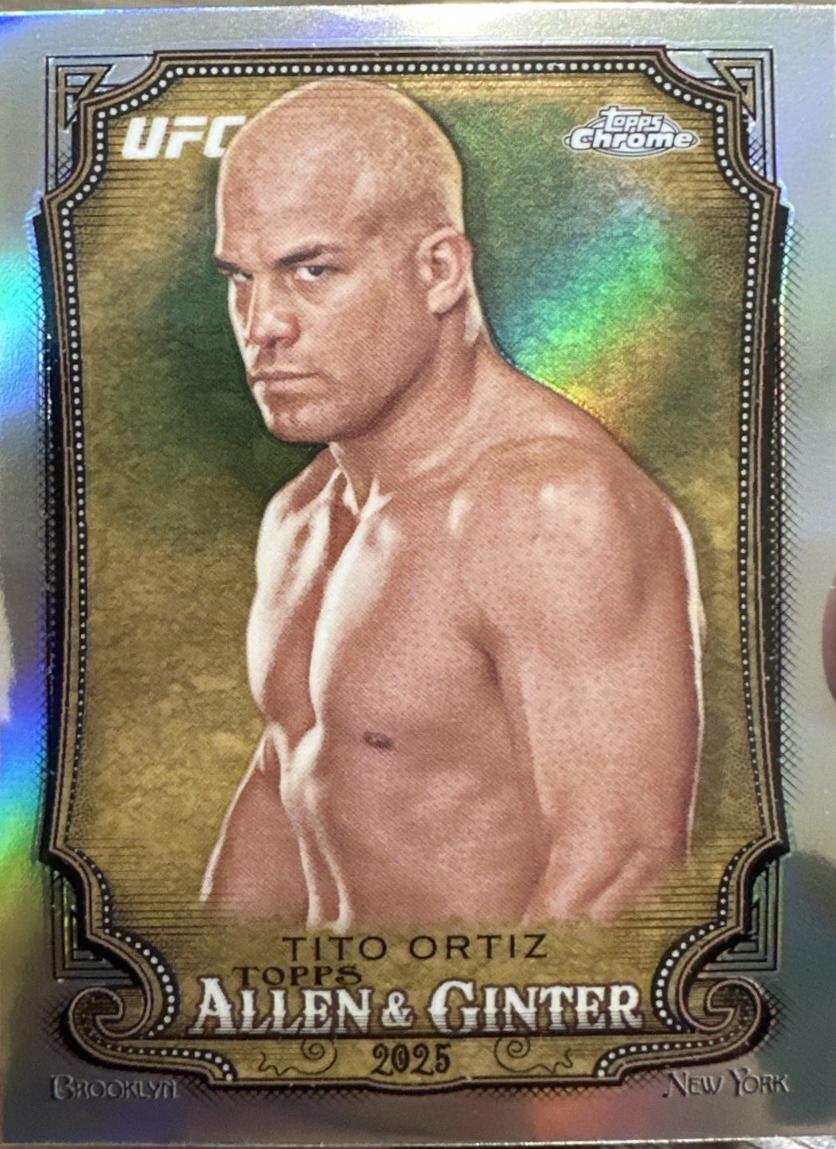 Tito Ortiz 2025 Topps Chrome UFC Allen & Ginter #AAG-25 Refractor