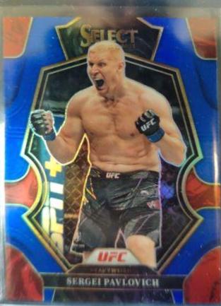 Sergei Pavlovich 2023 Panini Select UFC Premier Level #121 Blue Disco
