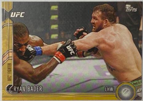 Ryan Bader 2015 Topps UFC Chronicles Base #75 Gold