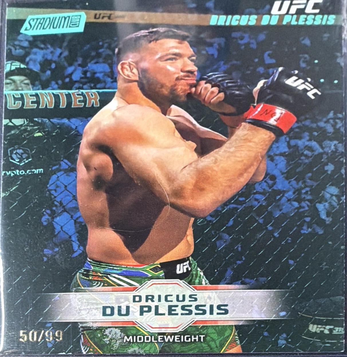 Dricus Du Plessis 2026 Topps Stadium Club UFC Base #31 Turquoise