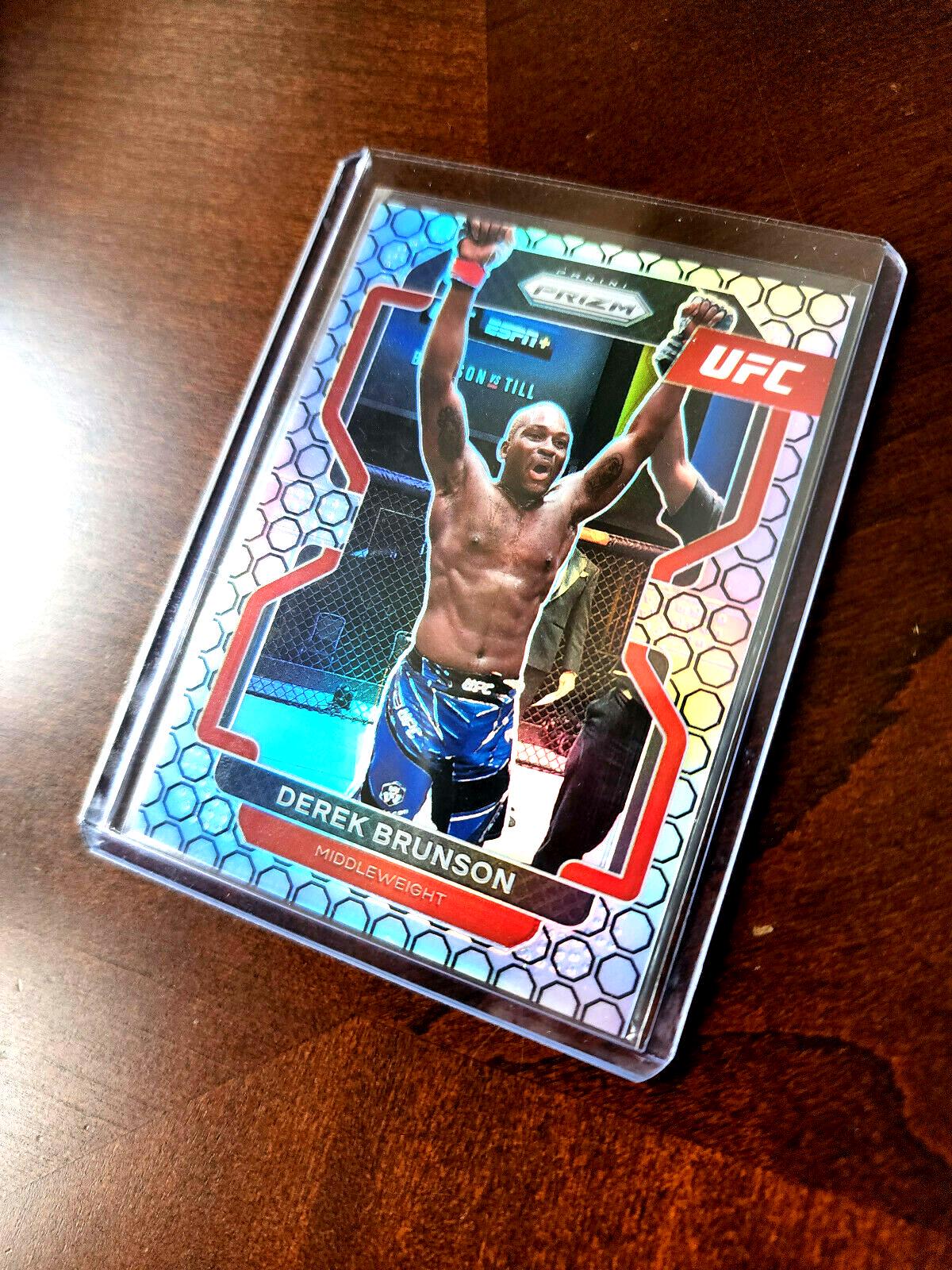 Derek Brunson 2022 Panini Prizm UFC Base #191 Octagon