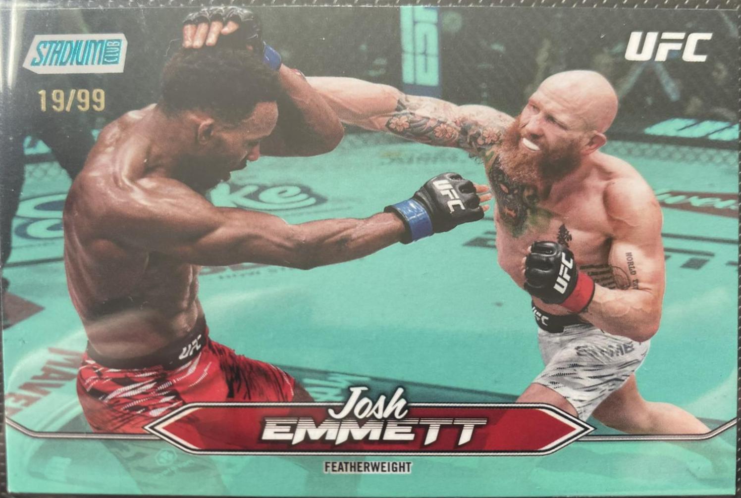 Josh Emmett 2025 Topps Stadium Club UFC Base #43 Turquoise