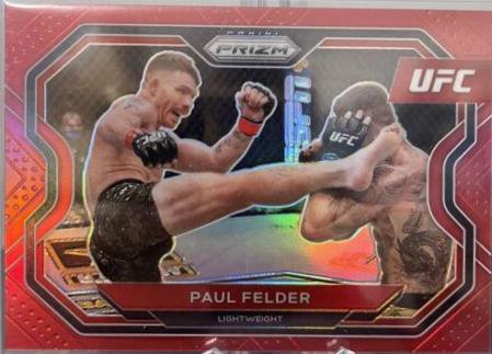 Paul Felder 2021 Panini Prizm UFC Base #145 Red