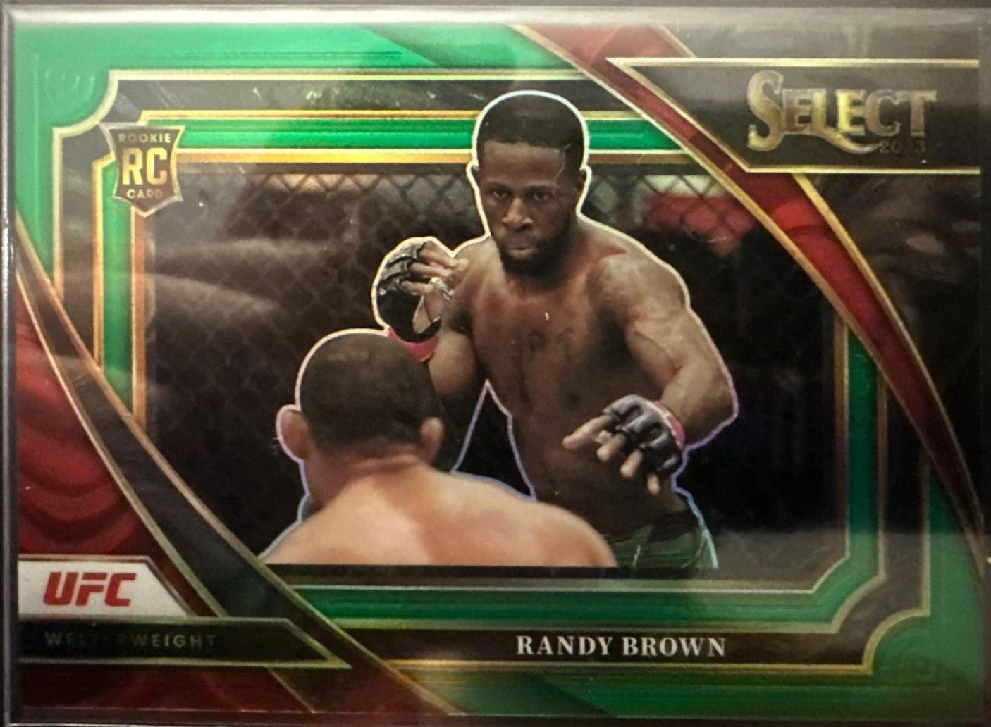 Randy Brown 2023 Panini Select UFC Mezzanine #340 Green