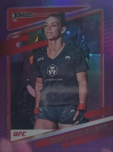 Mackenzie Dern 2022 Panini Donruss UFC Base #34 Purple Flood
