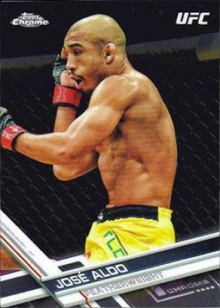 José Aldo 2017 Topps Chrome UFC Base #2 Xfractor